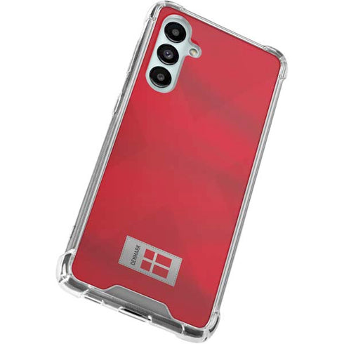 Denmark Soccer Flag Galaxy A16 5G Clear Case